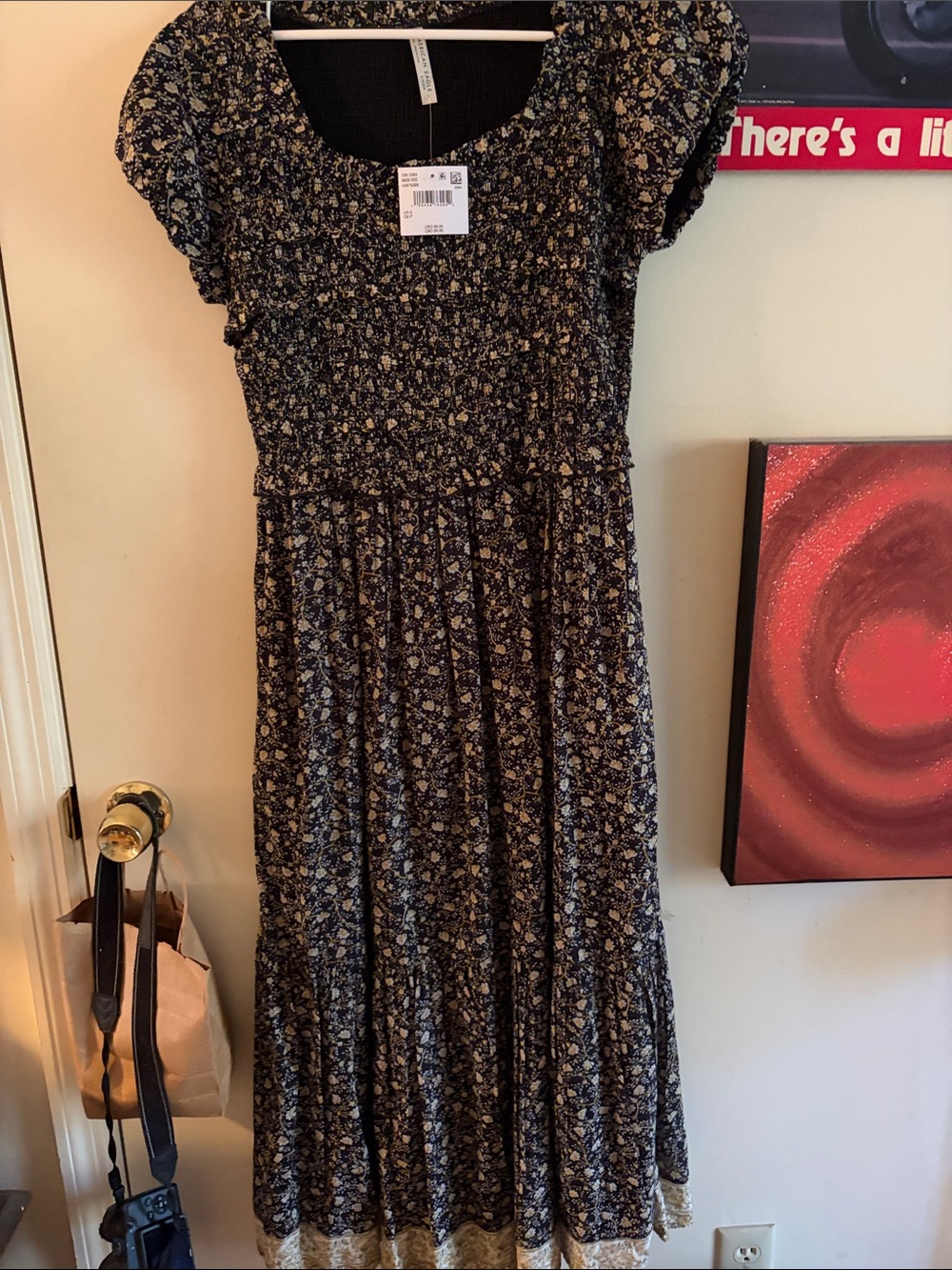 American Eagle Midi Dress in multi print
